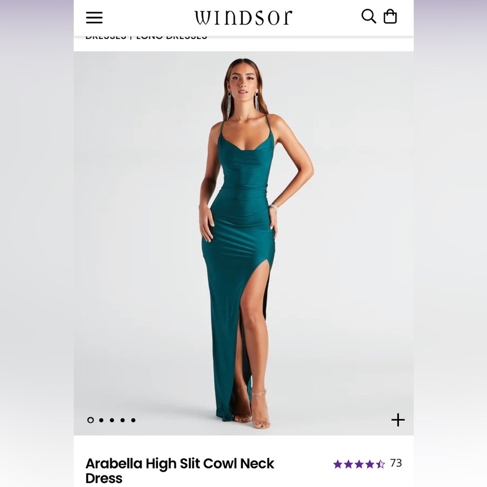 New Windsor Green gala dress